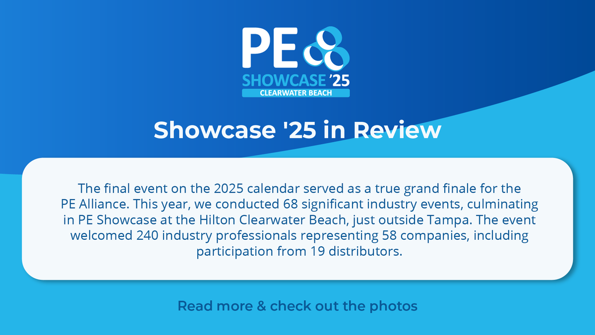 PE Showcase ’25 was made possible by the continued support of our sponsors and the strong participation of our member companies. Thank you for investing your time, expertise and leadership. #FuseItOrLoseIt #HDPEpipe