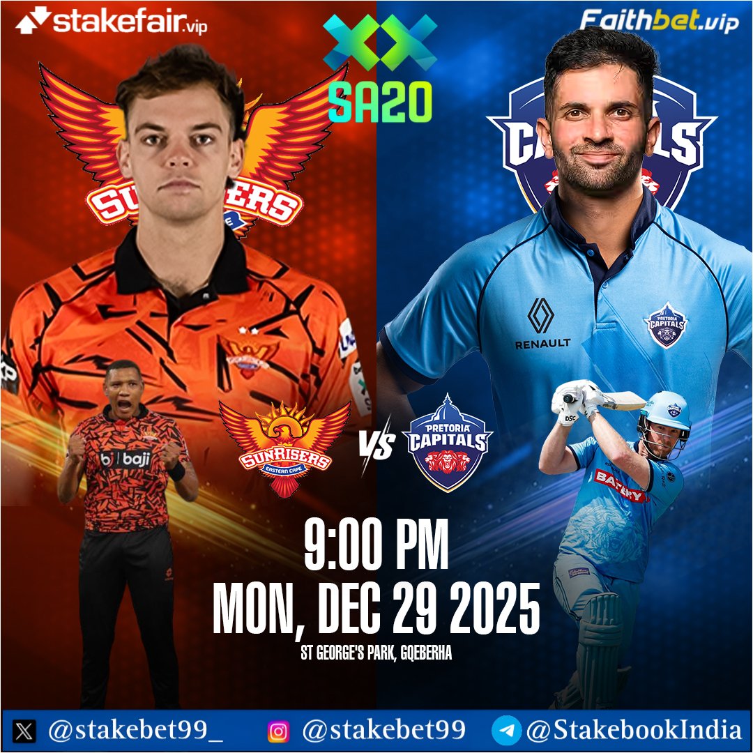SA20   🏆🏏

  MOM ? and 1st inning score 
₹5000 for winner 🏆 

The Best payout service in market ✅
24/7 support 🤝
Crypto payment available 

Join the Most✔️ complete gaming platform for professional 
Stakefair.vip 
Faithbet.vip