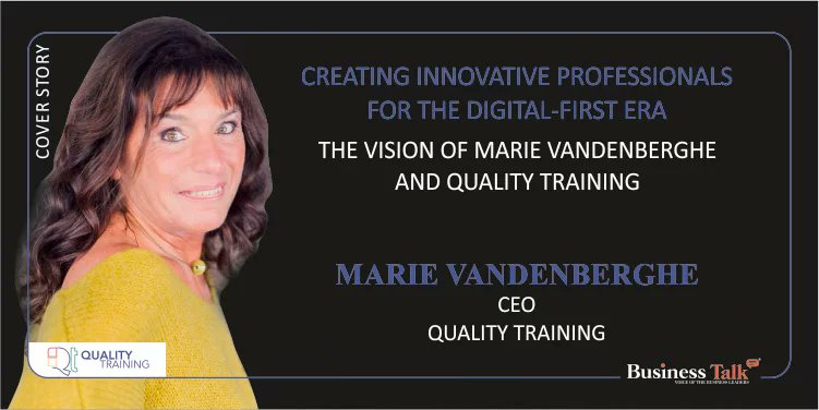 Marie Vandenberghe, CEO of Quality Training, featured on the cover story of our upcoming edition, "Global Business Women of 2025."

Read Full Article Here: bit.ly/4pehUgY
