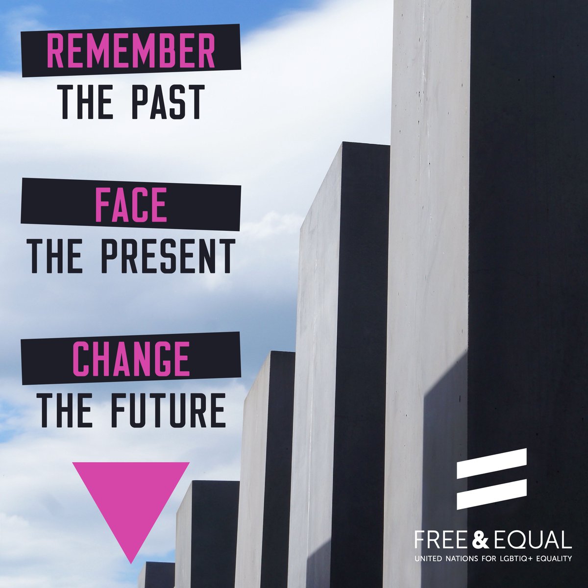 Today is #HolocaustRemembranceDay and we are honoring the lives lost to hate and fear - and the resilience of those who survived. #StandUp4HumanRights #PinkTriangle #LGBTIQ+