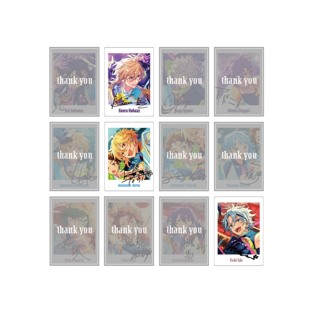Lynn_091228's tweet photo. 【交換】あんスタ ぱしゃっつ 10周年 gracolle P.A.shots!! ES 10th Anniversary

譲｜画像参照  

求｜カンナ

✧︎3〜5Box予約予定 
✧︎こちら最新の状況です

引用元に検索からもお気軽にお声掛けください🙇‍♀️ https://t.co/VeQgfbmGv6