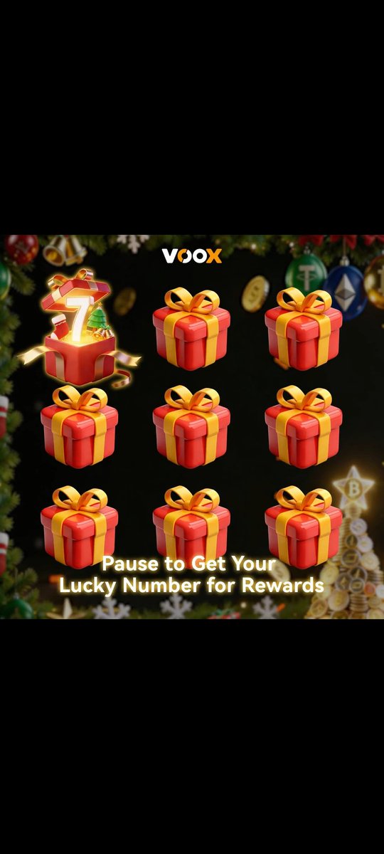 bnbdotcom's tweet photo. @VOOX_Global Merry Christmas and Happy New Year 🤩
 7 is Lucky number 🎉 https://t.co/vqUfa63vg6