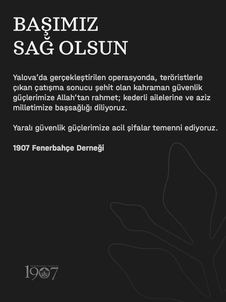 1907FBD's tweet image. BAŞIMIZ SAĞ OLSUN