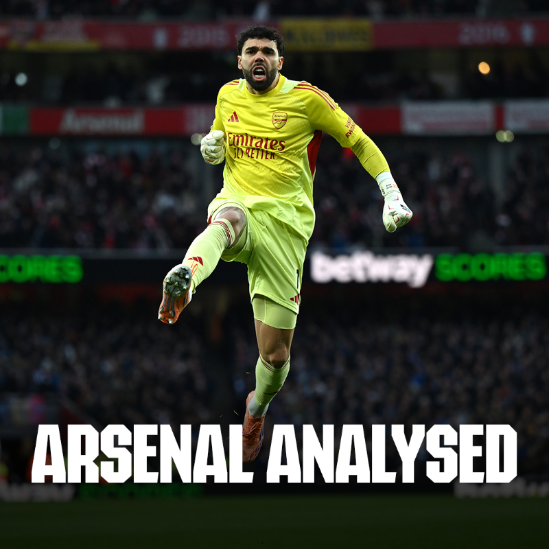 Arsenal's tweet photo. 🦸‍♂️ Raya to the rescue
🔁 Rice's new role
✨ Skipper shining

Five key factors behind our win against Brighton 👇