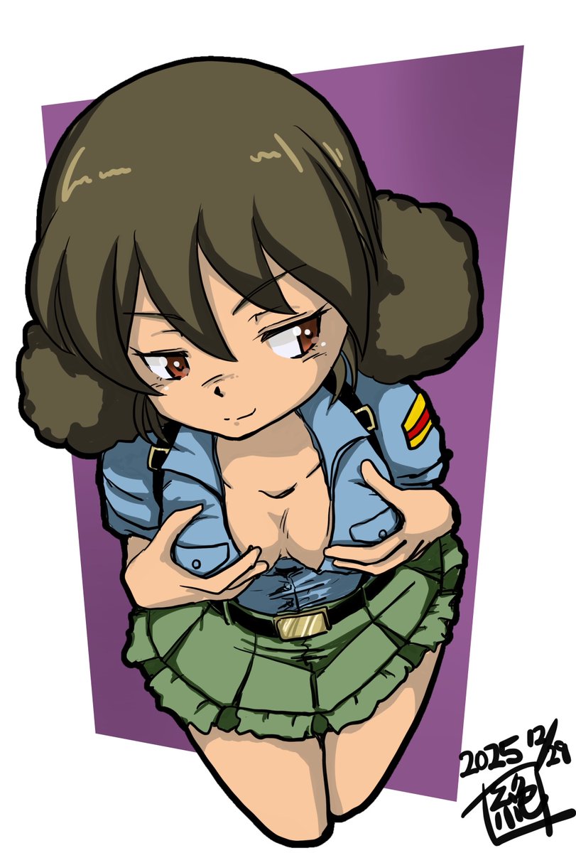 #週末ガルパンお絵描き120分一本勝負
#週末ガルパンお絵描き120分一本勝負20251229〜31
お題「書き納め」
本日は青師団高校戦車道チーム隊長車操縦手 #ヴィリディアナ生誕祭 であります!
お誕生日おめでとうございます!
もっとらぶらぶで出番は色々とありそうなヨカン…
期待しております!
#ガルパン 