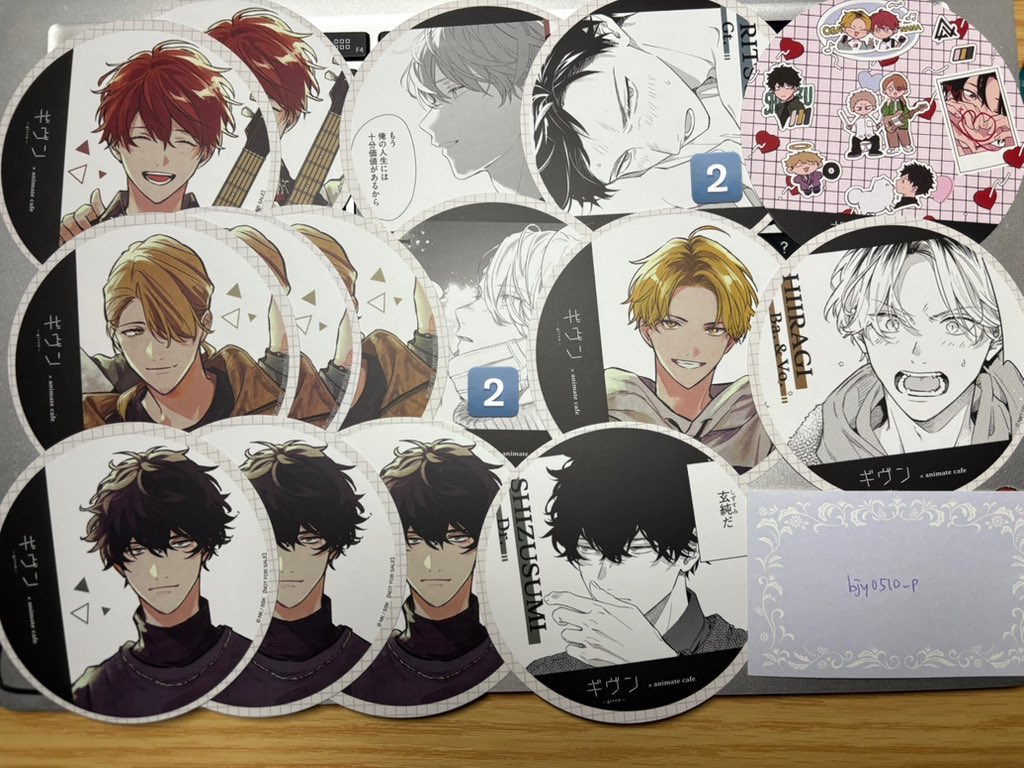 交換 ギヴン ギヴン展 アニメイトカフェ 特典 コースター 譲：真冬