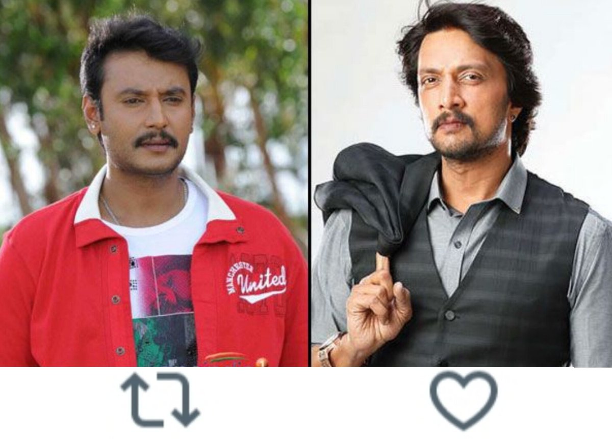 TOlMovies's tweet photo. Who is your favorite actor among these?

        🔃#DBoss            ❤️#KicchaSudeep https://t.co/XCWg5DiXDr