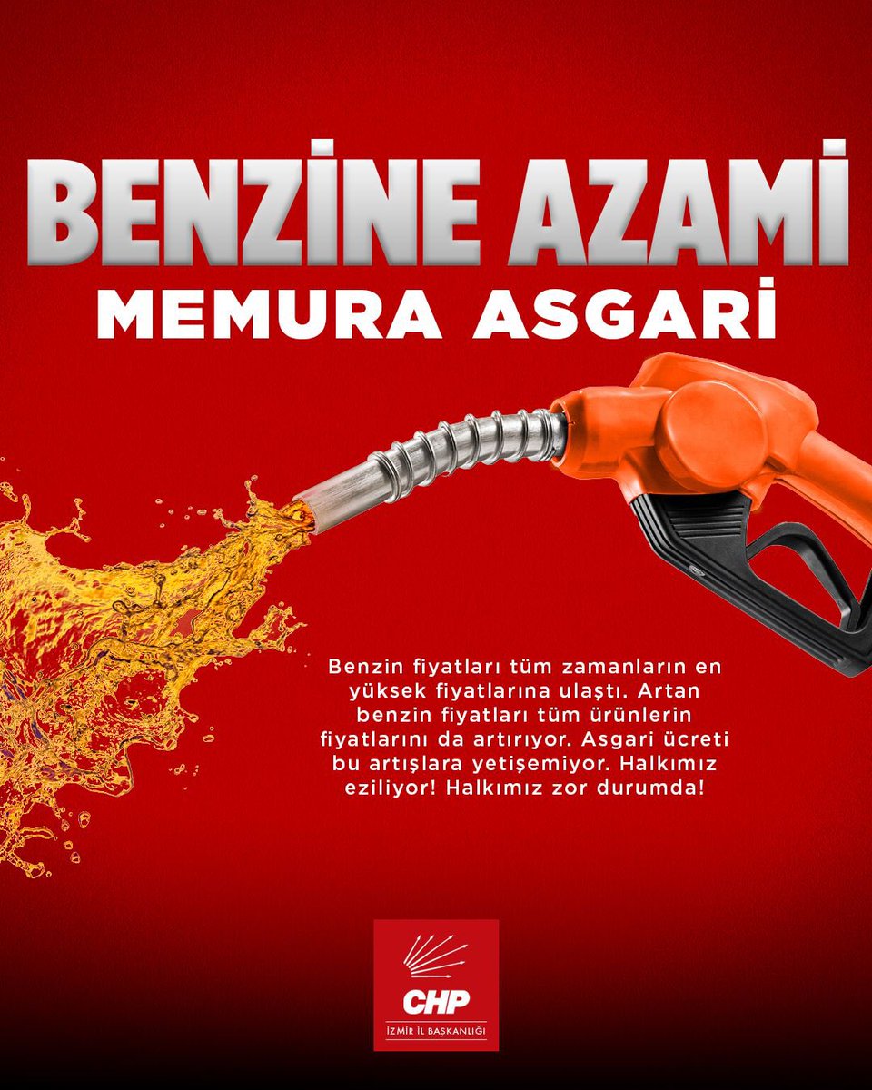 Halkımız Asgari Ücretiyle Benzin Artışlarının Altında Eziliyor

İktidar kendi iktidar döneminde benzin fiyatlarına yüzde 1000'lere ulaşan azami zam yaptı ama asgari ücrete sürekli dur dedi. Halkımız asgari ücretiyle asgari ödemelerini yapamaz hale geldi. İnsanca yaşamak için
