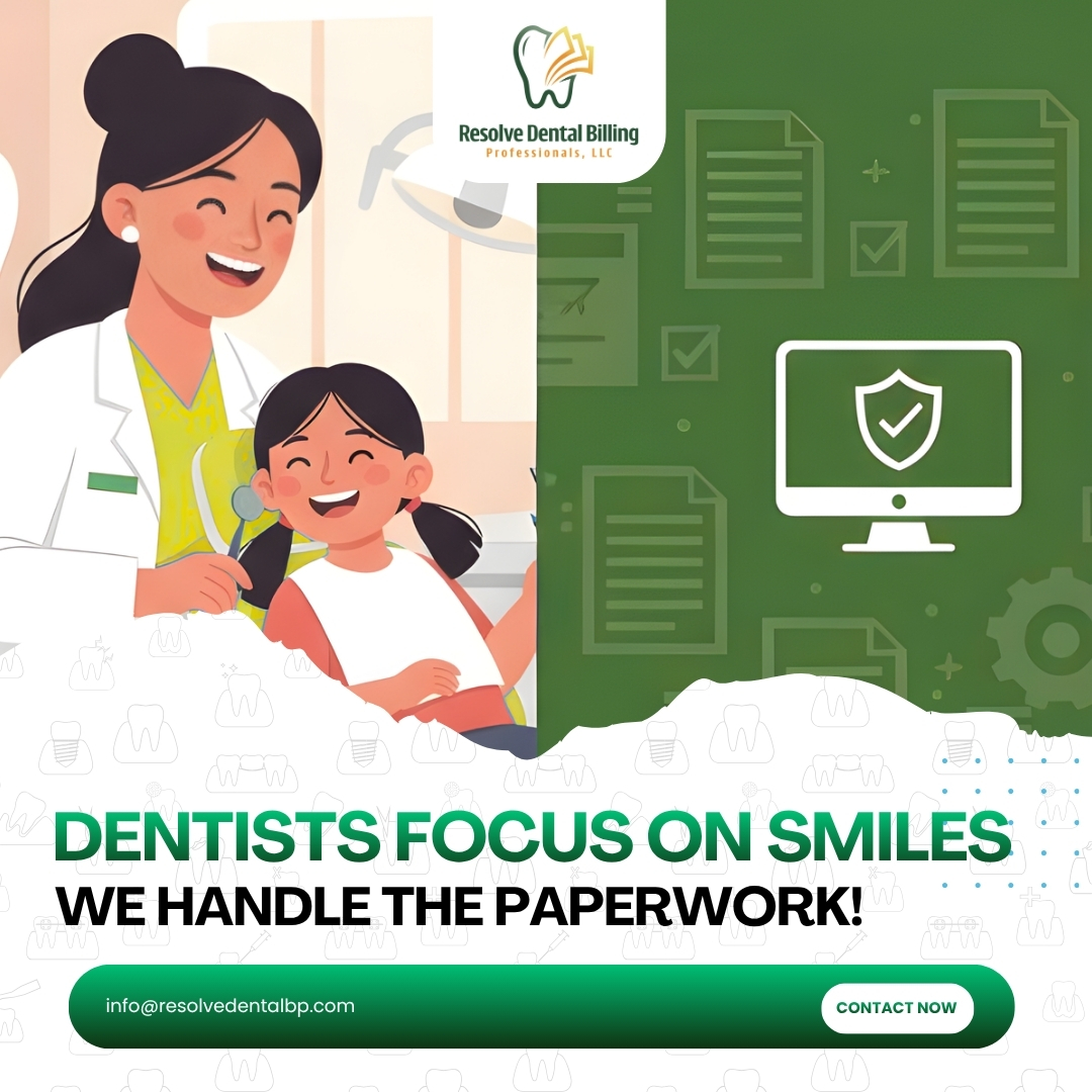 resolvedentalbp's tweet image. Dentists should focus on smiles — not paperwork 🦷✨
We handle billing, claims &amp;amp; compliance so your practice runs smoothly.
📩 info@resolvedentalbp.com

#focusonsmiles
#focusonpatients
#lesspaperwork
#adminrelief
#dentistlife
#patientcare
#happykids
#happypatients
