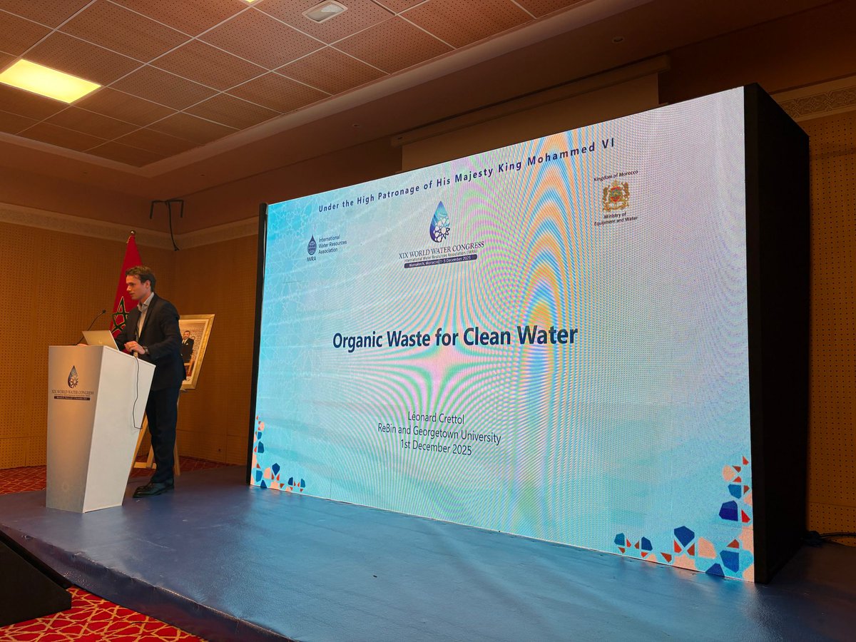 ReBinDoMoreThan's tweet photo. La Fondation ReBin au XIXᵉ Congrès Mondial de l’Eau – Marrakech

Du 1ᵉʳ au 5 décembre 2025, la Fondation ReBin pour le Développement Durable a participé au XIXᵉ Congrès Mondial de l’Eau à Marrakech.

https://t.co/BKUaio1Lid https://t.co/2EOAb01uu9