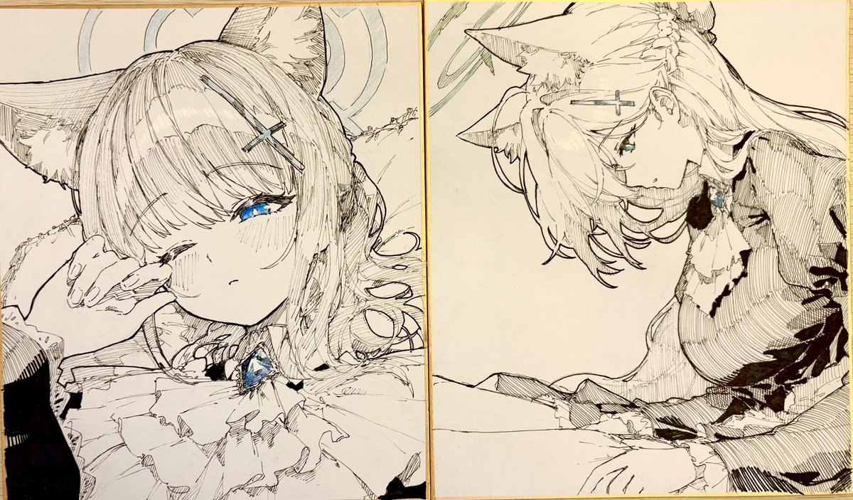 色紙とりあえず2枚できました！ これにサイン入れて明日もって行きます！