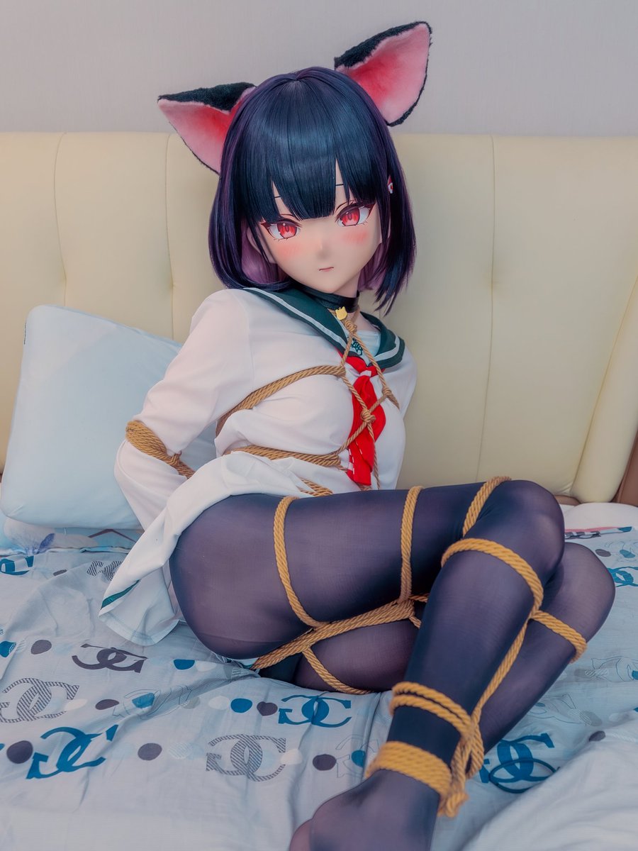 CN_Probe's tweet image. 🐈‍⬛:@CAChokai_ 
🪢📸:@CN_Probe 
#ブルアカ 
#杏山カズサ 
#着ぐるみ