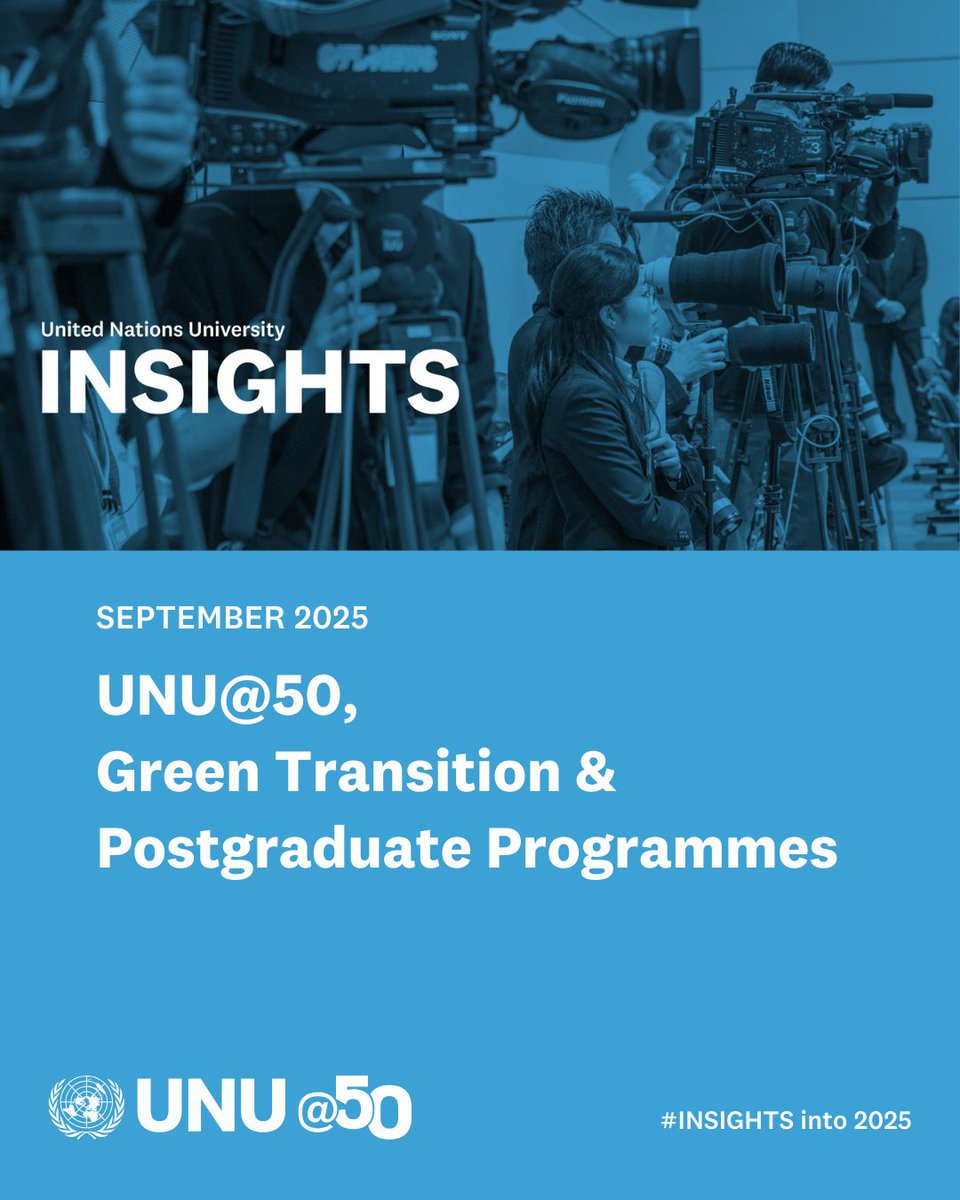 #YearInReview 🇺🇳

September marked the peak of the #UNUat50 celebration with a commemorative ceremony at the UNU HQ, honoring UNU's five decades of generating knowledge for a more sustainable and peaceful world.

Rewind with #UNUINSIGHTS: go.unu.edu/8knvf

#2025Wrapped