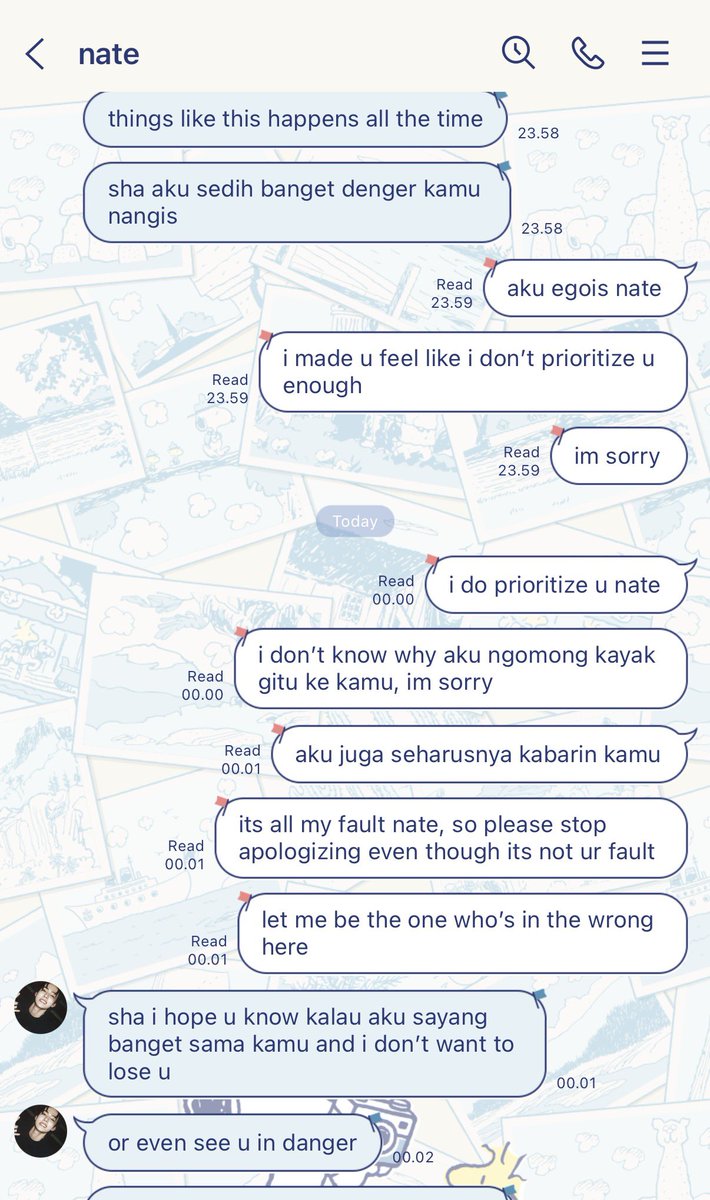 facesofclar's tweet image. how to deal with an argument is by communicating.