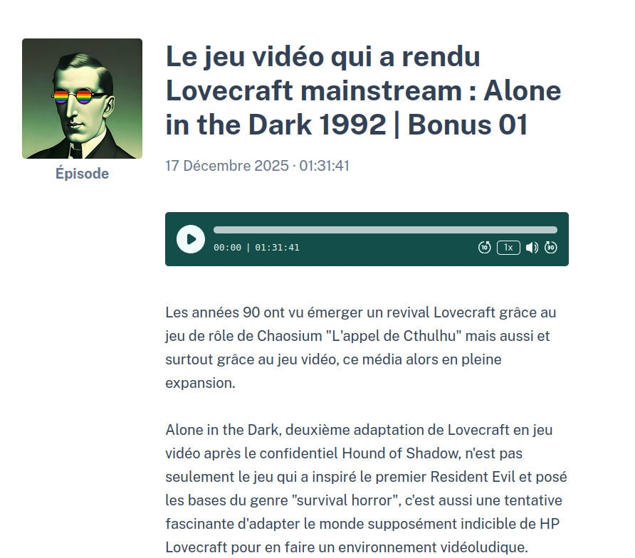 Lovecraft Therapy Podcast tweet media