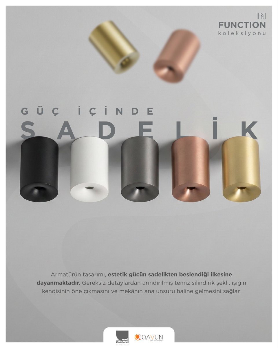 Güç İçinde Sadelik..
Armatürün tasarımı, estetik gücün sadelikten beslendiği ilkesine dayanmaktadır. Gereksiz detaylardan arındırılmış temiz silindirik şekli, ışığın kendisinin öne çıkmasını ve mekânın ana unsuru haline gelmesini sağlar.