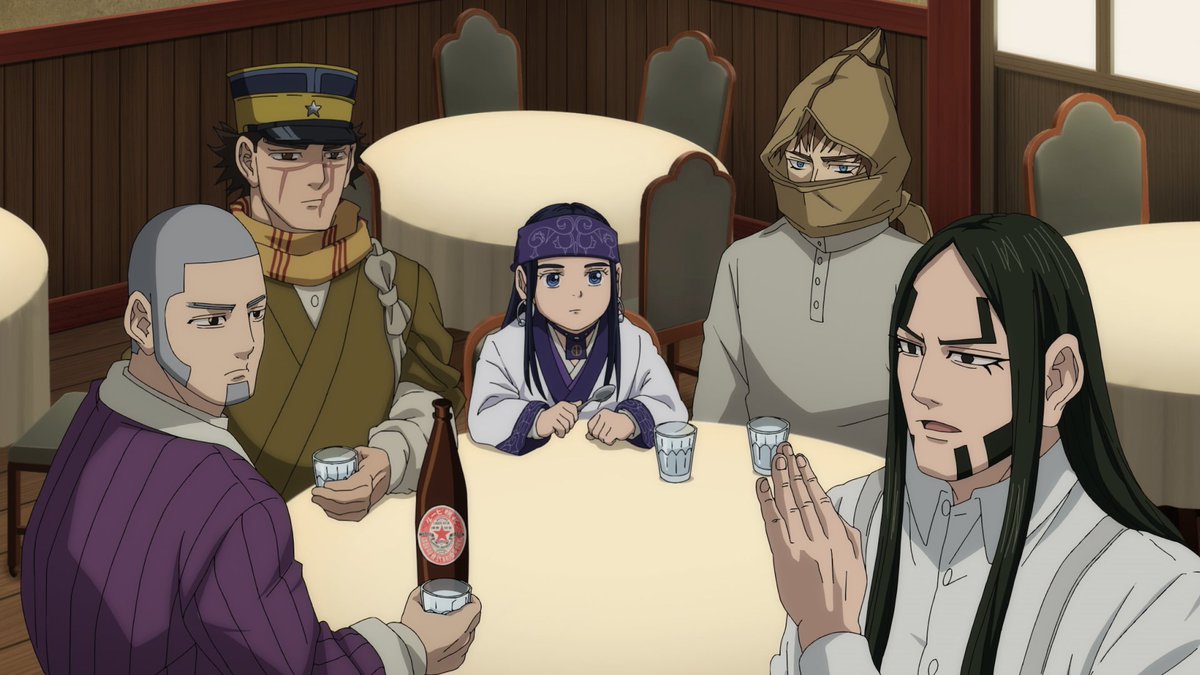kamuy_anime's tweet photo. 【本日23時より放送ッ!!】
TVアニメ『#ゴールデンカムイ』
最終章 第1話( 第五十話)
「再会の街」
先行カット大公開ッ!!
https://t.co/l5wTEPJFtB

暗号の謎を解き、未来を手にするのは誰なのか!?
真実への扉が開く闇夜の札幌大乱戦、開幕ッ!!

TOKYO MX　23:00～
読売テレビ　26:29～
北海道放送　25:29～
BS11　23:00～
Prime Video　23:00～