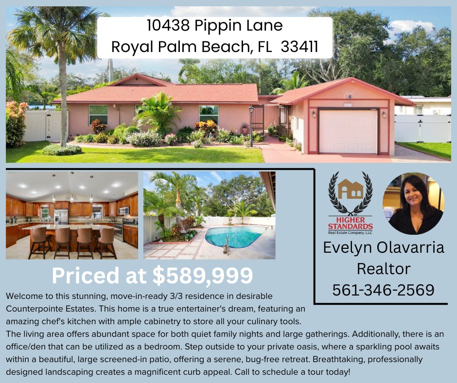 HSRealEstateCo's tweet image. 🎆Start your new year off right with a beautiful pool home! 😁 #firsttimehomebuyer #firsttimehomebuyers #palmbeachproperty #royalpalmbeach #higherstandardsrealestate #higherstandardsrealestateco