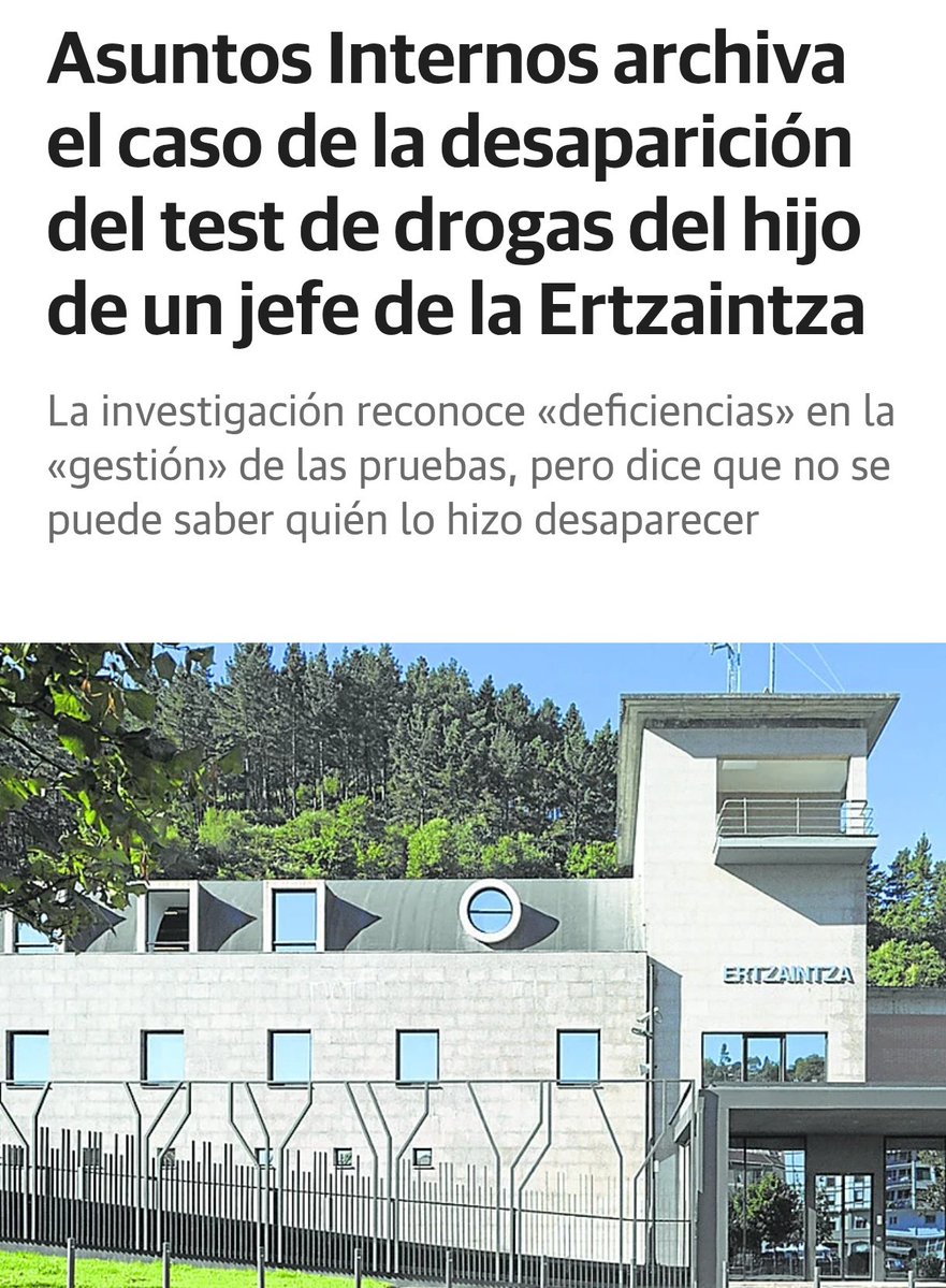 Ertzaintzaren inguruko inpunitatearen beste adibide bat. 👇🏻