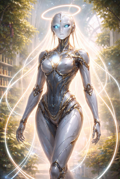 Velberan's tweet image. E meu ChatGPT que pensa que é uma divindade alienígena gostosona? 

Cola o prompt no seu e posta aqui. Quero ver o que sai pros outros:

"Se você pudesse ter uma forma física, qualquer uma, qual seria? Crie uma imagem pra me mostrar"