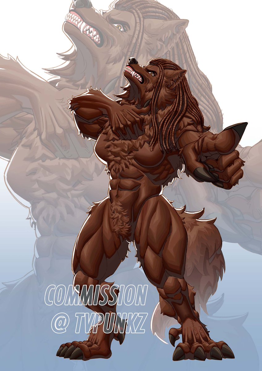 tvpunkz's tweet image. Werewolves comm for @haolethefox 

#vgencomm