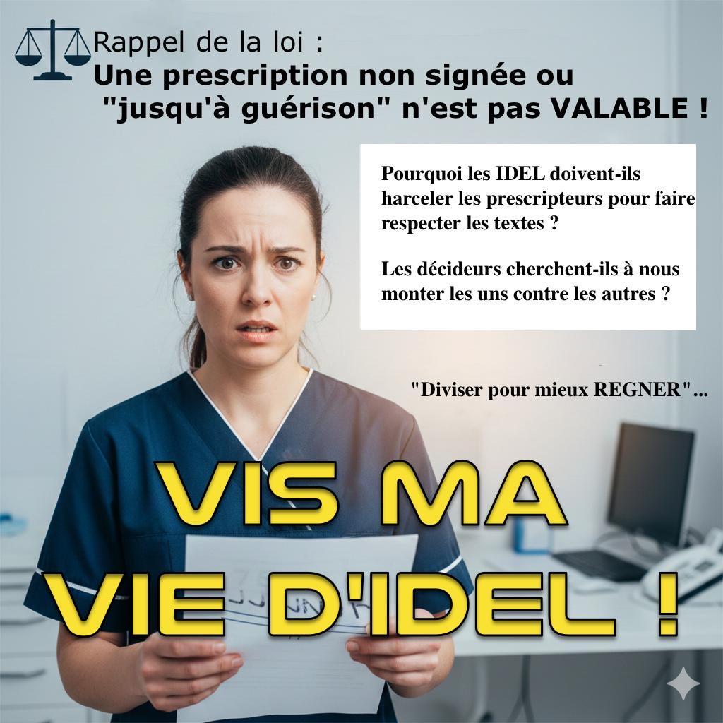 Charmillon90856's tweet image. ❌ Ordo numérique imprimée sans signature ou mention « jusqu’à guérison » = NON VALABLE selon la loi ! 🚫
La règle est claire, mais le terrain subit. Marre de devoir « harceler » les prescripteurs pour pouvoir être payés. 😤
Pourquoi nous forcer à cette confrontation ?…