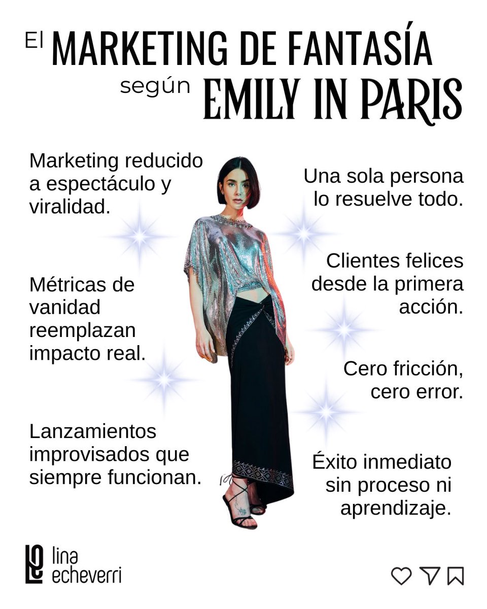 La serie “Emily in Paris” como ficción, entretiene. Como representación del marketing, confunde.