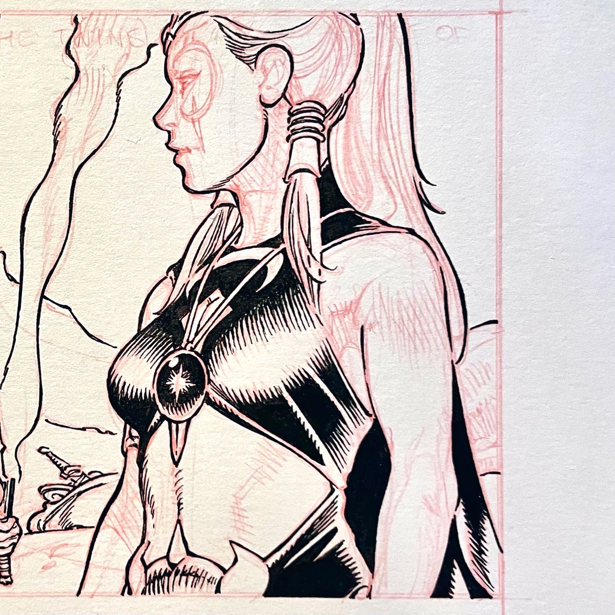 GR_comics's tweet image. Suhar 
partial inks detail 
#makingcomics #SavageSwordOfCONAN