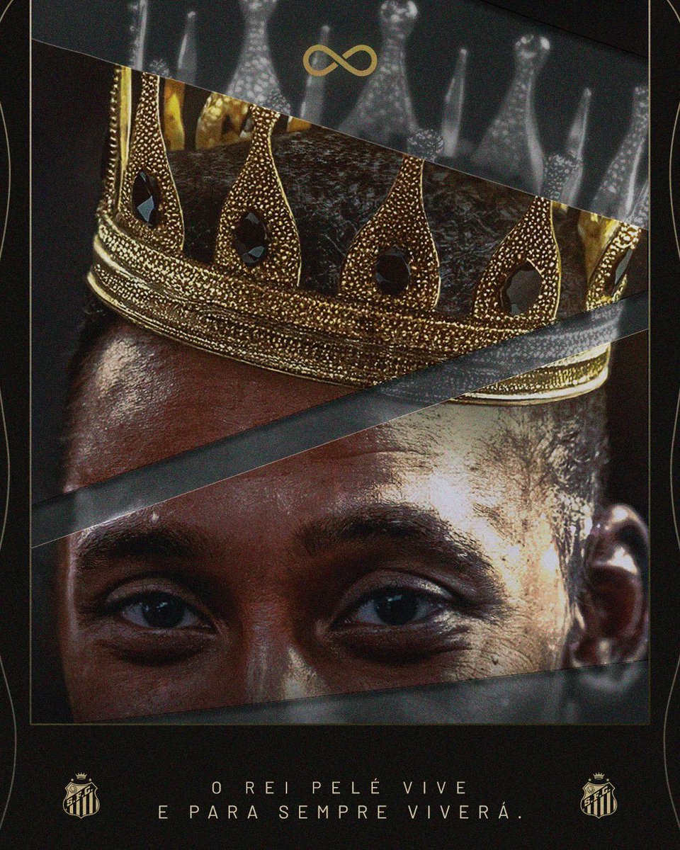 SantosFC's tweet image. 3 anos sem o nosso eterno Pelé. A sua presença está por toda parte, Rei. Somos súditos com orgulho do maior de todos os tempos.

Quem é PELÉ nunca perde a majestade! 👑🤍🖤