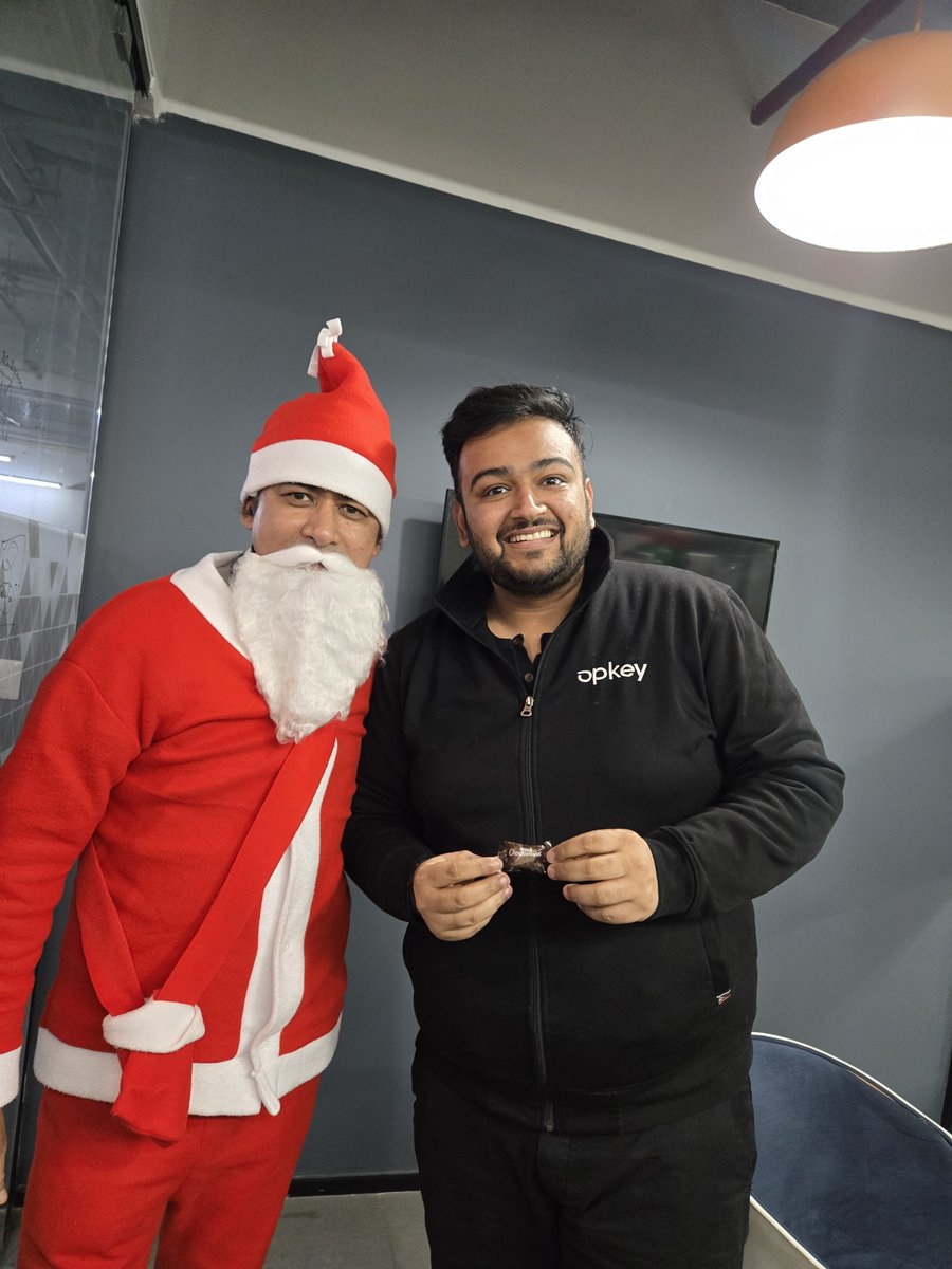 OpkeyAI's tweet photo. December, done the Opkey way. 🎄

Santa surprises, Secret Santa smiles, Christmas décor, and birthday cheers for our December stars — all in one joyful celebration. ✨

Because the best workdays are the ones filled with people, laughter, and a little holiday magic. 💜 https://t.co/E8KG9Vmbk4