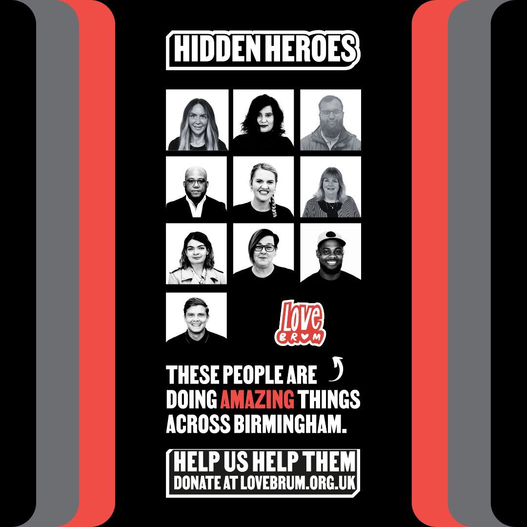 LoveBrumUK's tweet photo. Meet the amazing people doing fantastic work across Birmingham...

Celebrate Birmingham's Hidden Heroes and join LoveBrum in our mission to support local causes that enhance our local communities . 

Email hello@lovebrum.org.uk to find out more!

#LoveBrum #HiddenHeroes https://t.co/t0iUEfylzf