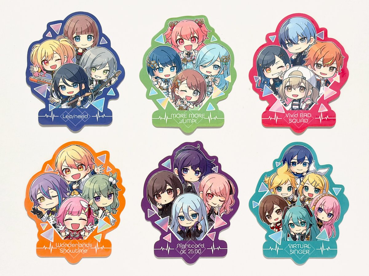 冬コミ新作グッズの写真です✨ ・ミクさん集合アクスタ ・ユニットSD