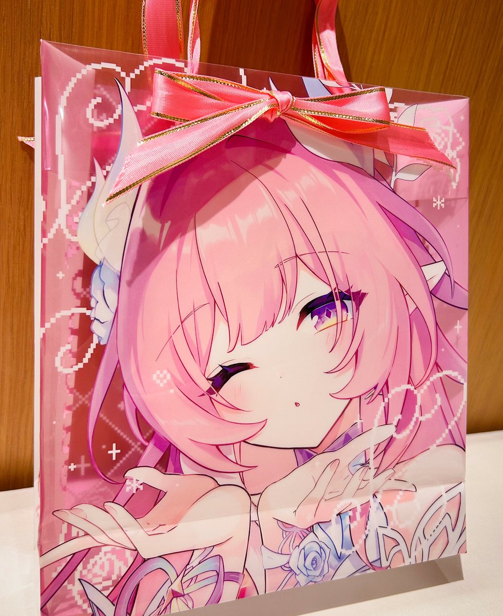 セット用の紙袋💖 透明＆ピンクリボンでめちゃくちゃ可愛い仕上がり