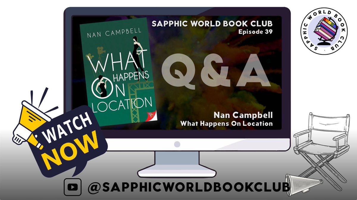 SapphicWorldBkC's tweet image. What better way to finish 2025 with a bang than reliving our Hollywood #sapphfic extravaganza Q&amp;amp;A with the iconic @nancampbellwrites?!🎥🤩

The recording of our "What Happens On Location" Q&amp;amp;A is NOW live!🥳

👇Head over to our YouTube channel NOW!👇
youtu.be/7pTj5kB5xTY