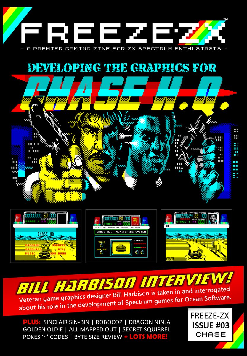 まっちゃページ DEVELOPING THE GRAPHICS FOR CHASE H.Q.” in FREEZE-ZX issue 03