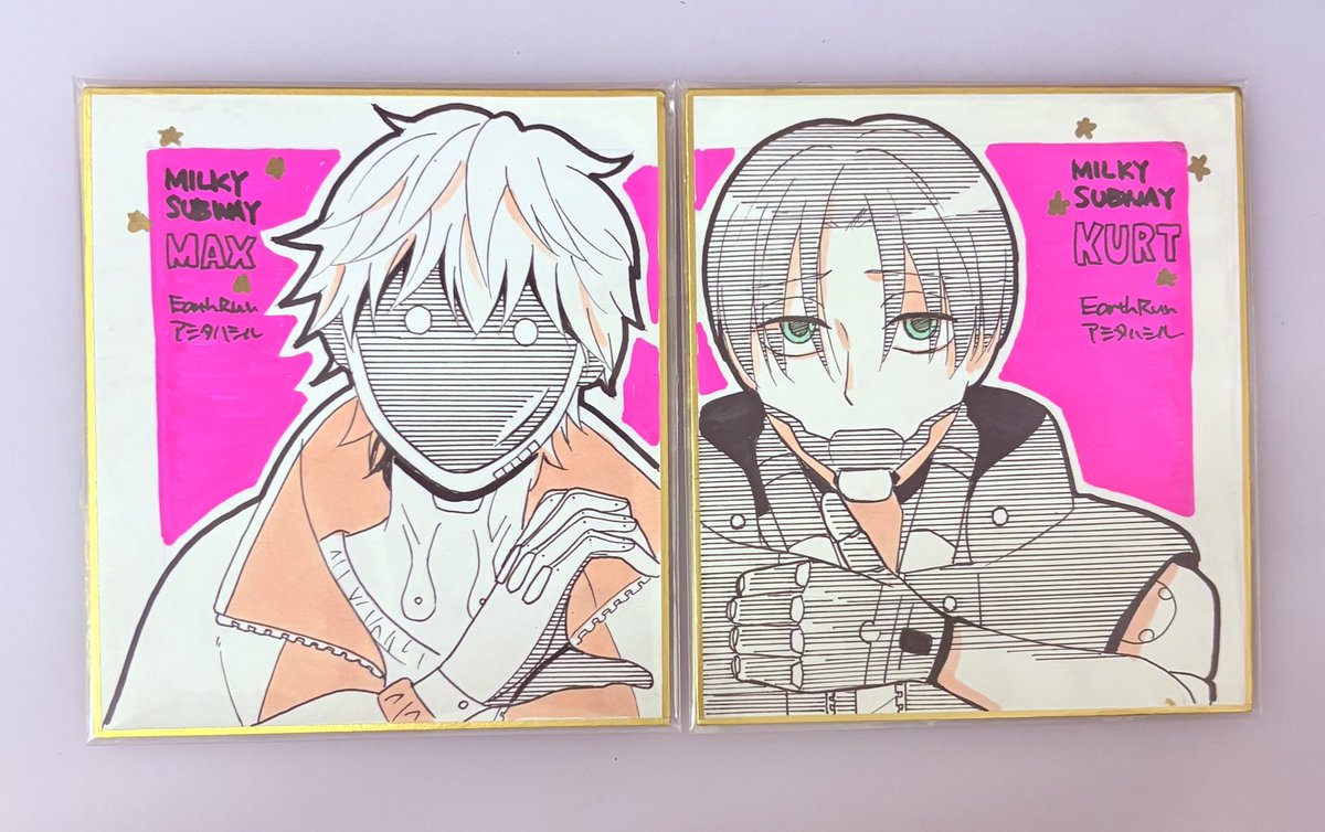 田辺三重松⭐︎雄阿寒岳⭐︎色紙 明日持ってく色紙のサンプルです〜。ミルサブのマクカトですよー