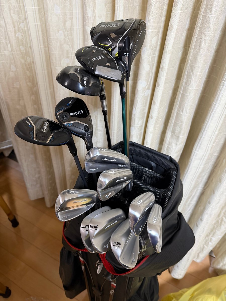 今年クラブを刷新！
女子プロを参考にしてます。
来年はこれでHDCP9を目指す