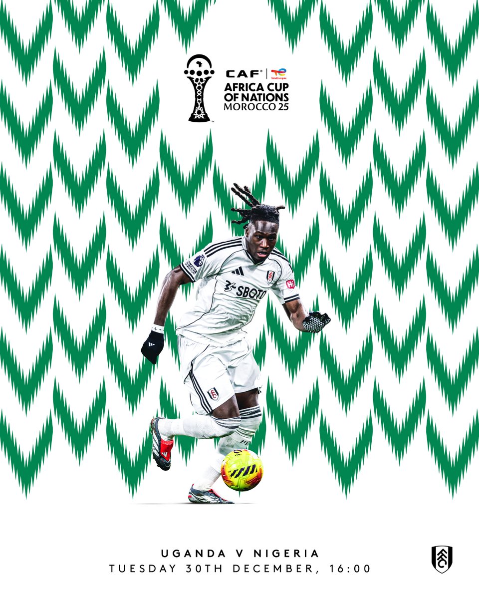 FulhamFC's tweet photo. Wrapping up the group stage. 🇳🇬

#Naija4TheWin #AFCON2025 https://t.co/KeQiJpxhcP