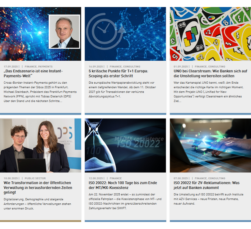 2025 stand auf dem DPS-Blog ganz im Zeichen tiefgreifender Veränderungen am Finanz- und Kapitalmarkt. In 22 Fachbeiträgen haben unsere Experten zentrale Entwicklungen eingeordnet und praxisnahe Perspektiven geteilt; von #ISO20022 über Fontus bis zu CESOP. dps.de/themen-trends/…