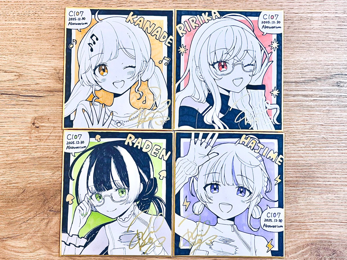 C107 色紙サンプルです！ お一人様1点まで/先着となりますので