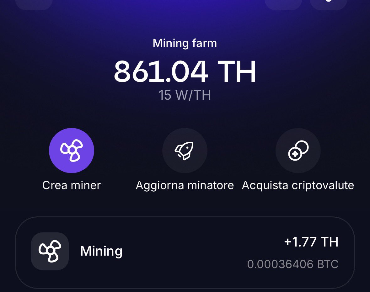 Day 1 – Upgrade Challenge Started
We start from here: yesterday 859.26 TH, today 861.04 TH.
➕ +1.77 TH added. No magic, no luck… just strategy, discipline and daily work.

This is a long-term plan:
more power ➝ more production ➝ more satoshis ➝ more financial freedom