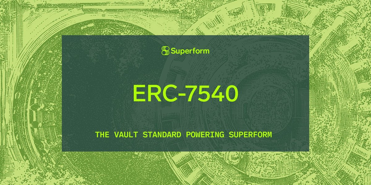 colzete's tweet photo. [슈퍼폼 계정에 올라온 ERC-7540은 뭘까요?]

요즘 @superformxyz 이 밀고 있는 ERC-7540이 왜 중요한지,
조금만 풀어서 보면 생각보다 간단해요.

기존 DeFi Vault들, 그러니까 ERC-4626 기반 Vault는
전부 “지금 넣고, 지금 빼는 것”을 기본으로 만들어졌어요.
빠르고 편하긴 한데, 이게 전부라는 게 문제였습니다.

현실에서는 출금이 바로 안 되는 전략이 훨씬 많거든요.
Pendle PT, RWA, 크로스체인, 오프체인 수익 같은 류 말이죠.

그래서 그동안은 이런 전략들을 Vault에 억지로 끼워 맞추거나,
UX를 포기하거나, 아예 Vault로 만들지 못하는 경우도 많았어습니다만, ERC-7540은 이걸 그냥 인정해버립니다.

입출금이 늦어질 수 있다는 걸 표준 레벨에서 공식적으로 받아들인 거죠.

SuperVault는 이 표준을 실제로 쓰는 예시인데, 느린 Vault라기보다는 애초에 굴리는 방식이 다른 Vault 입니다.

출금 요청을 하면 바로 돈이 나오는 게 아닌, 여러 사람 요청을 모아서 한 번에 처리합니다.
그 덕에 가스비도 줄고, 전략도 훨씬 안정적으로 굴릴 수 있어요.

이 구조가 좋은 이유는 급락장에서 더 잘 드러납니다.

사람들이 한꺼번에 빠져나가려고 해도 Vault가 바로 무너지지 않아요.
은행 예금이나 채권처럼 조금 묶어두고 굴리는 구조에 가깝죠.

그래서 SuperVault는 트레이딩용 Vault라기보다는
“온체인 자산운용 계좌” 같은 느낌입니다.

당장 사고파는 사람보다는 고정수익, RWA, 장기 전략에 관심 있는 사람들한테 더 잘 맞습니다.
지금 같은 횡보장에선 정말 유용한 모델이죠.

결국 Superform이 하는 건 Vault 하나 잘 만든 게 아니라,
DeFi에서 이제는 자산운용도 제대로 해보자는
다음 단계로 넘어간 거라고 보는 게 맞는 것 같아요.

ERC-4626이 Vault의 기본을 만들었다면,
ERC-7540은 그 다음 이야기를 써갈 것 입니다.