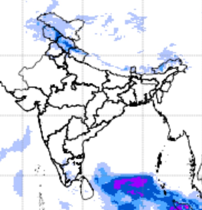 MetKiran's tweet photo. Snowfall likely at 1 Day of #NewYear2026 over most places of #Kashmir and Moderate to higher reaches of #Himachal and Higher reaches of #Uttarakhand
#Manali to get a good amount of snow but #Shimla may get only rain #ManaliWeather #ShimlaWeather.
#Delhi may get rain #DelhiRains https://t.co/zSVpoJtRtE