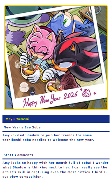 Thank you, SEGA~! ;v;