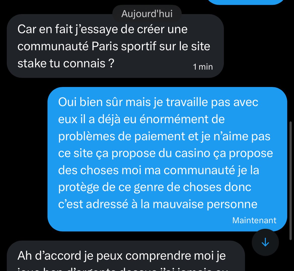 Capture d'écran de Stake