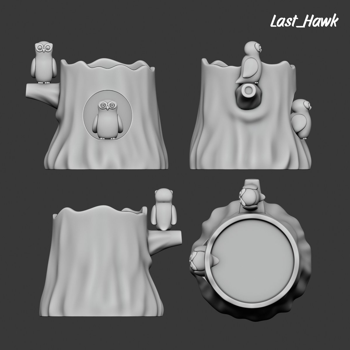 My final work of the year 🦉✨
Happy New Year holidays to everyone!
Owl pen holder 🖊️
#b3d #3DModel