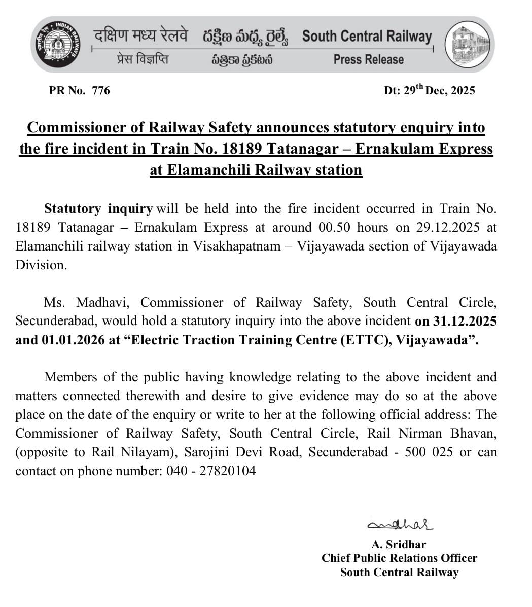 South Central Railway tweet media