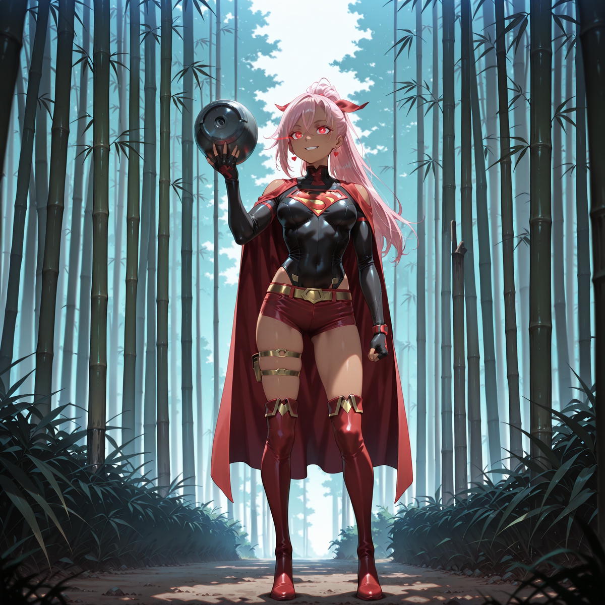 YolandatheVamp's tweet photo. (Liz Smart 'Supergirl') by Chih
https://t.co/MgeOwm2CyT
#cape #cloak #AIart #latex #leather #bodysuit #LizSmart #letthisgrievingsoulretire #DC #Supergirl #shorts #pinkhair #tannedskin #pinkeyes #mediumbreasts #ponytail https://t.co/8VfnVgopjk