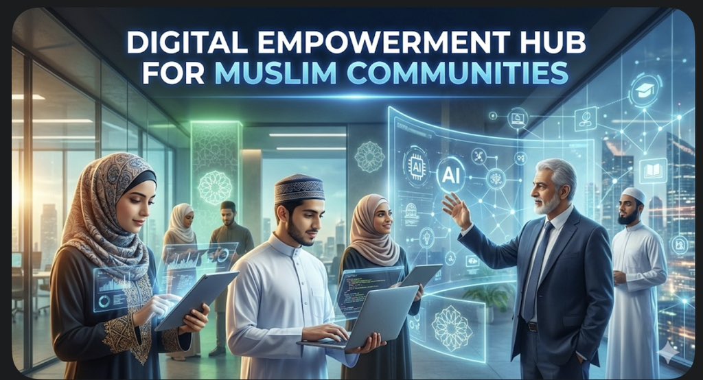 sidraev's tweet photo. Empowering Muslim communities through technology, education, and innovation.
From digital skills to ethical tech solutions, we’re building a future where faith and progress grow together.
📚 Learn • Innovate • Empower
Together, shaping a smarter Ummah.
https://t.co/Mc04Wm1q82 https://t.co/d4Qx4YMN4T