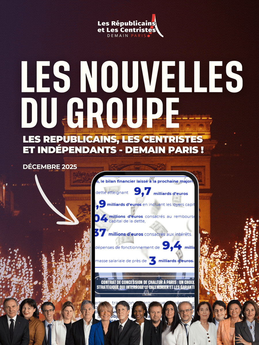 GrpeDemainParis's tweet image. Les élus du groupe Les Républicains, Les Centristes et Indépendants - Demain Paris ! sont mobilisés pour défendre Paris et les Parisiens, et préparer l'alternance en 2026.⏳ 

👉 Retrouvez ici les temps forts du dernier Conseil de Paris➡️urlr.me/hKsMyE